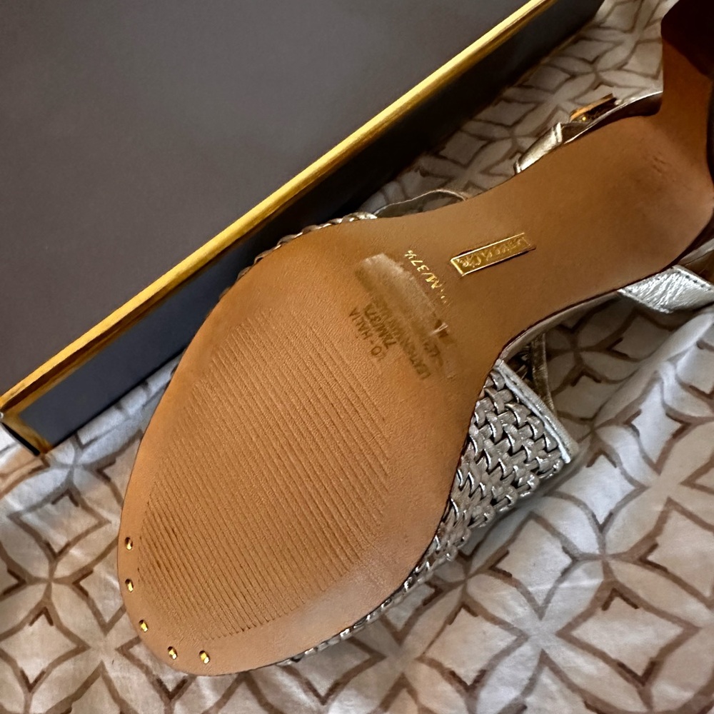 Louise et Cie champagne sandals